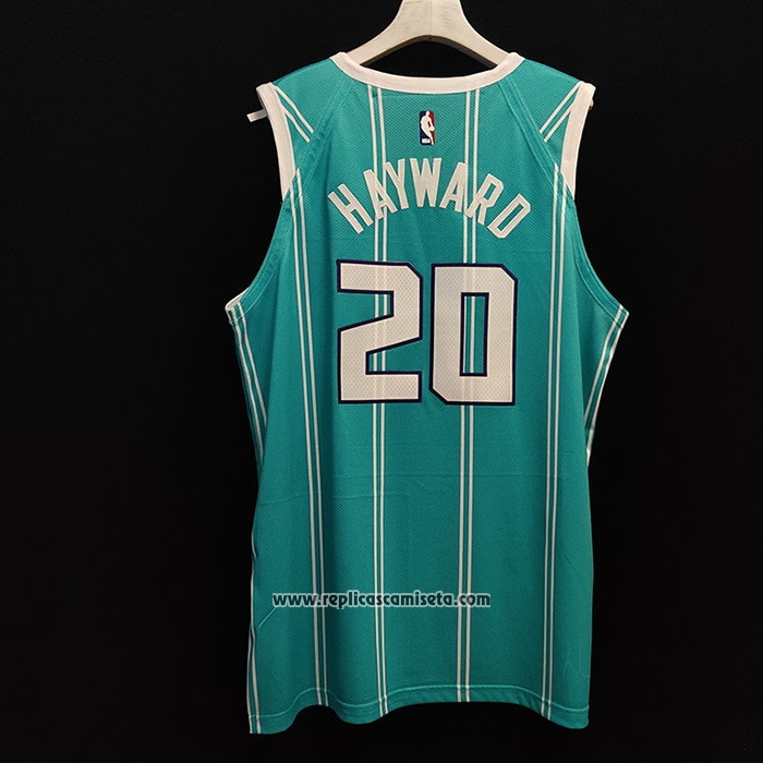 Camiseta Charlotte Hornets Gordon Hayward #20 Icon Autentico 2020-21 Verde